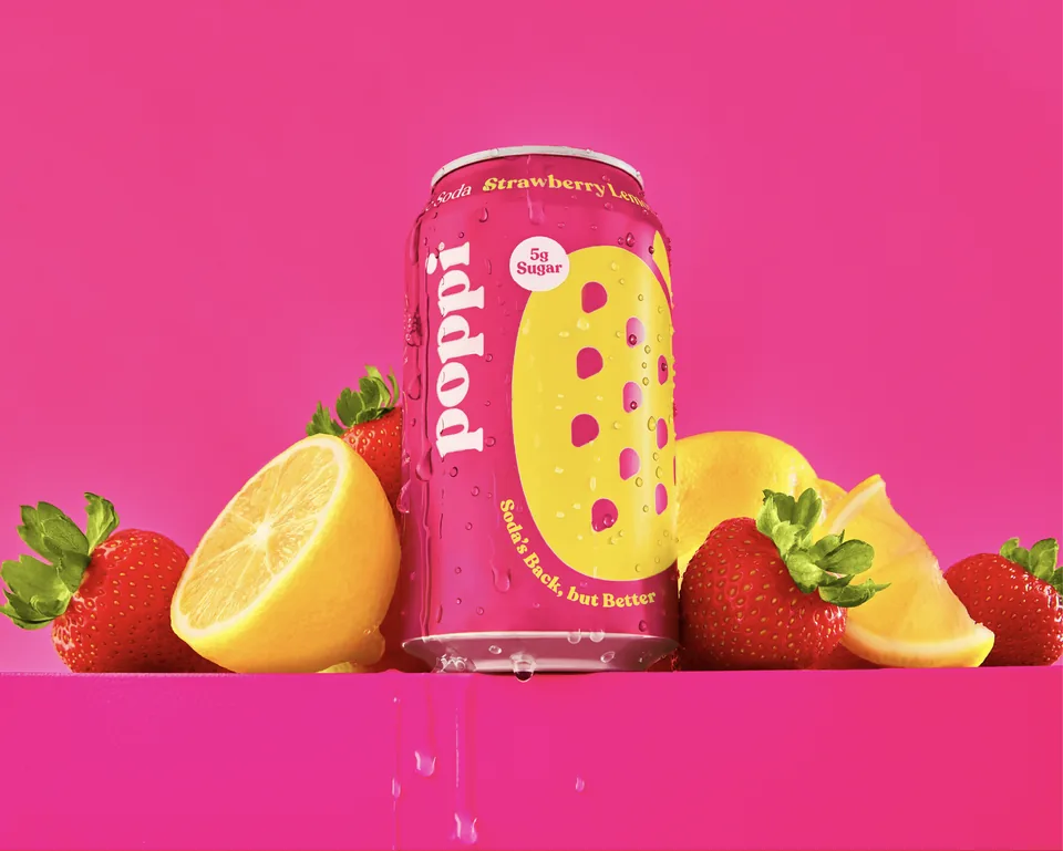 poppi strawberry lemon